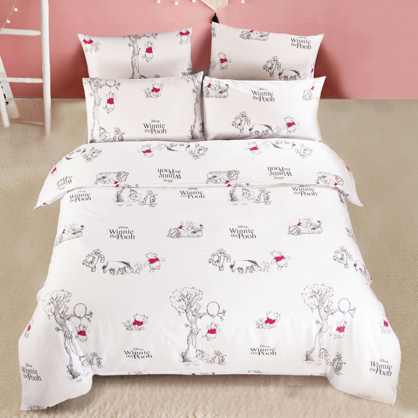 Disney 900TC , 100% Cotton Sateen (Pooh & Friends)