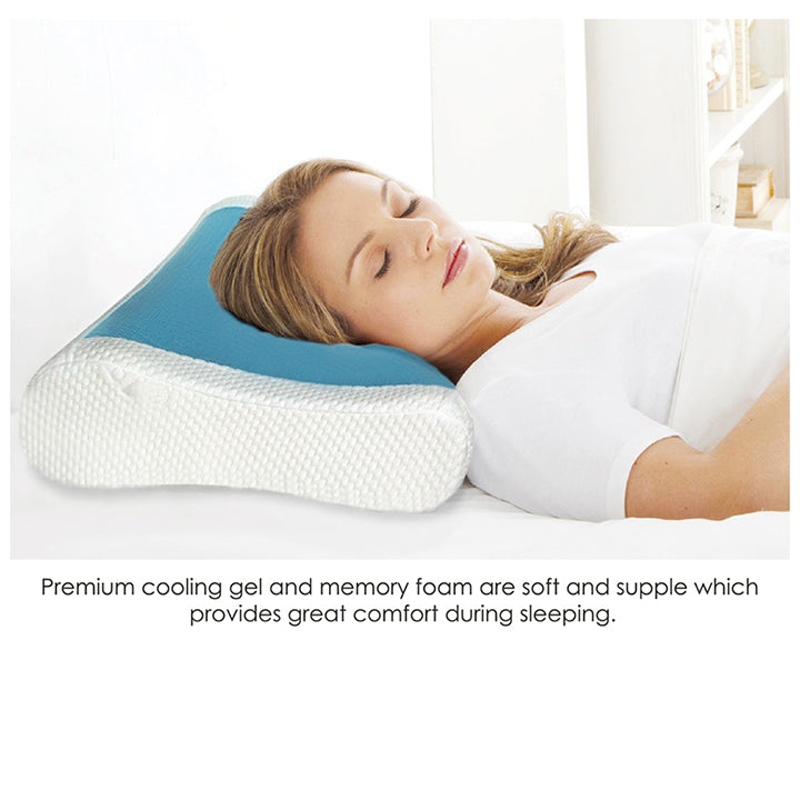 Eurotex Memory Foam Pillow Series (Tencel Cooling Gel Contour Pillow)
