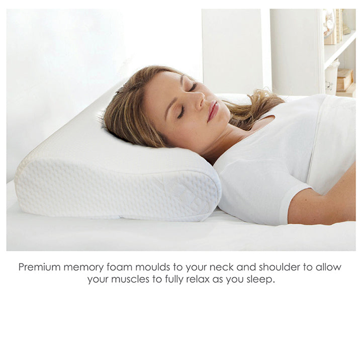 Eurotex Memory Foam Pillow Series (Tencel Charcoal Contour Pillow)