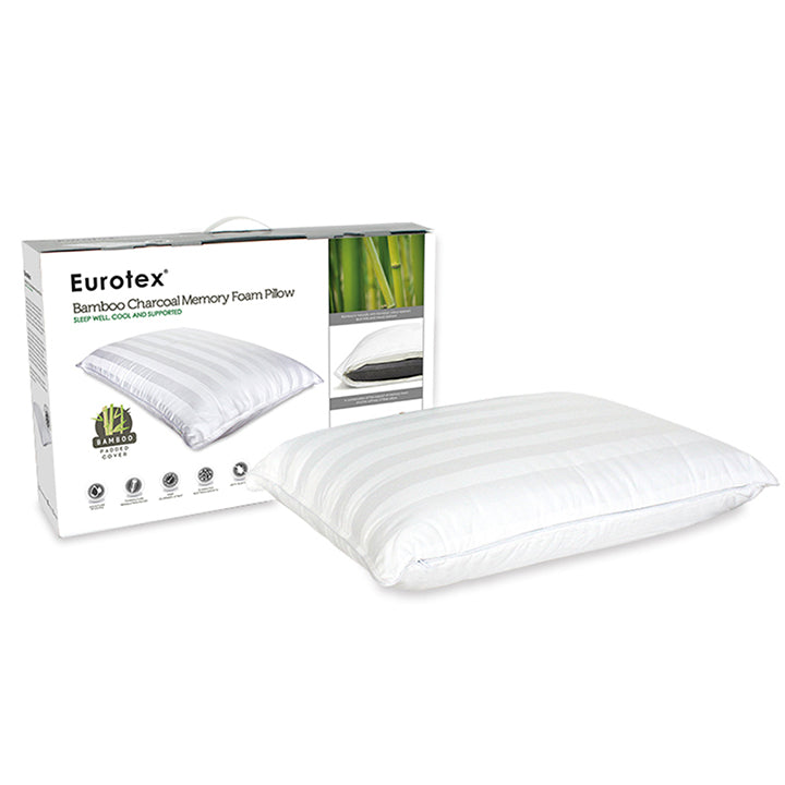 Eurotex Memory Foam Pillow Series (Bamboo Charcoal Classic Pillow)